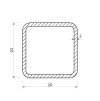 Profil stalowy ocynkowany 20x20x2_2