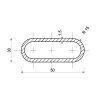 Rura stalowa owalna 50x30x1,5_2