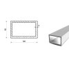 Profil aluminiowy 120x50x3 (EN 6060)