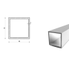 Profil aluminiowy 15x15x1 (EN 6060)