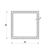 Profil aluminiowy 30x30x4 (EN 6060)_2