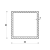 Profil aluminiowy 60x60x4 (EN 6060)_2