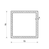 Profil aluminiowy 70x70x4 (EN 6060)_2