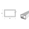 Profil aluminiowy 80x50x3 (EN 6060)